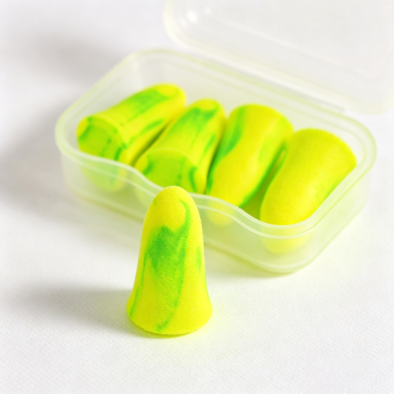 Bouchon d'oreille à réduction de bruit en mousse PU à rebond lent en forme de cloche