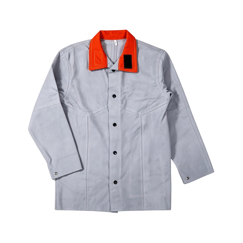 Combinaison de soudage du haut du corps en cuir de couleur originale