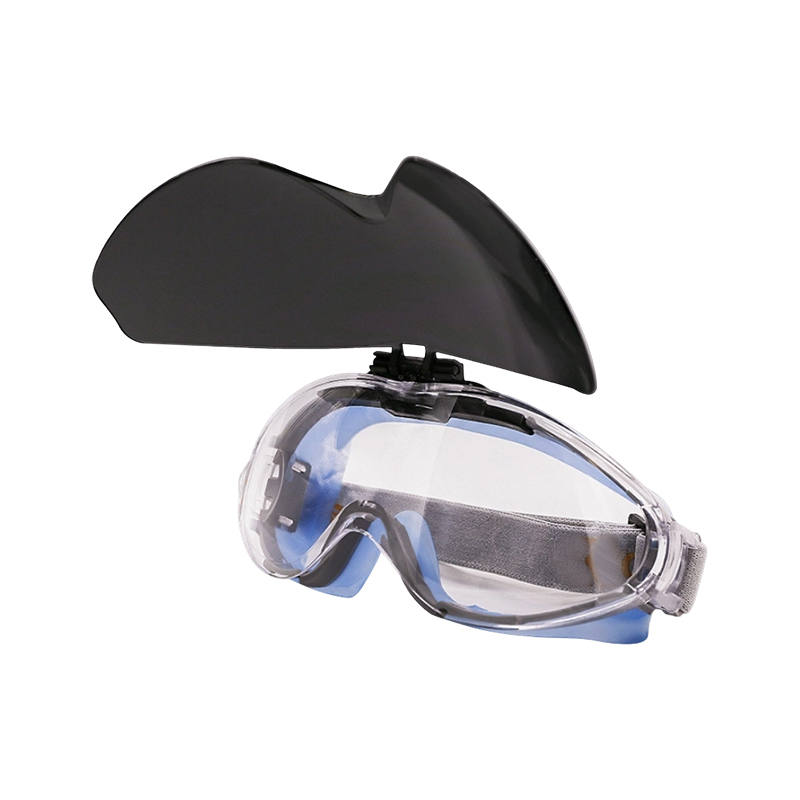Lunettes de sécurité antibuée rabattables à double lentille