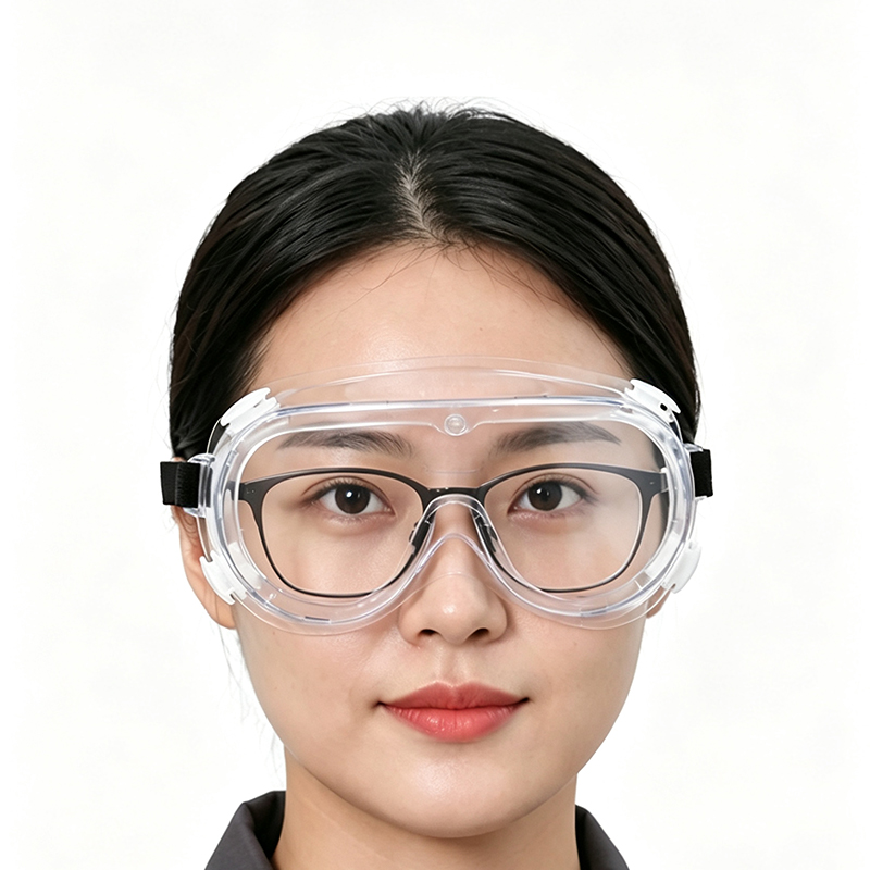 Lunettes de sécurité résistantes aux éclaboussures de produits chimiques