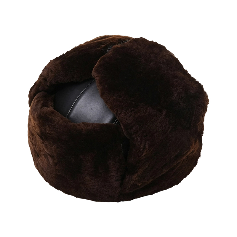 Casque de sécurité résistant au froid avec doublure en véritable laine et cachemire