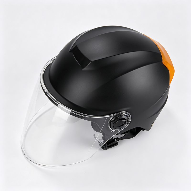 Casque d'équitation utilitaire avec protection oculaire intégrée