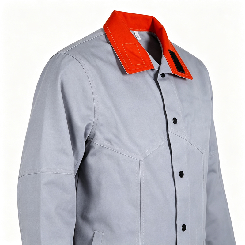 Combinaison de soudage du haut du corps en cuir de couleur originale