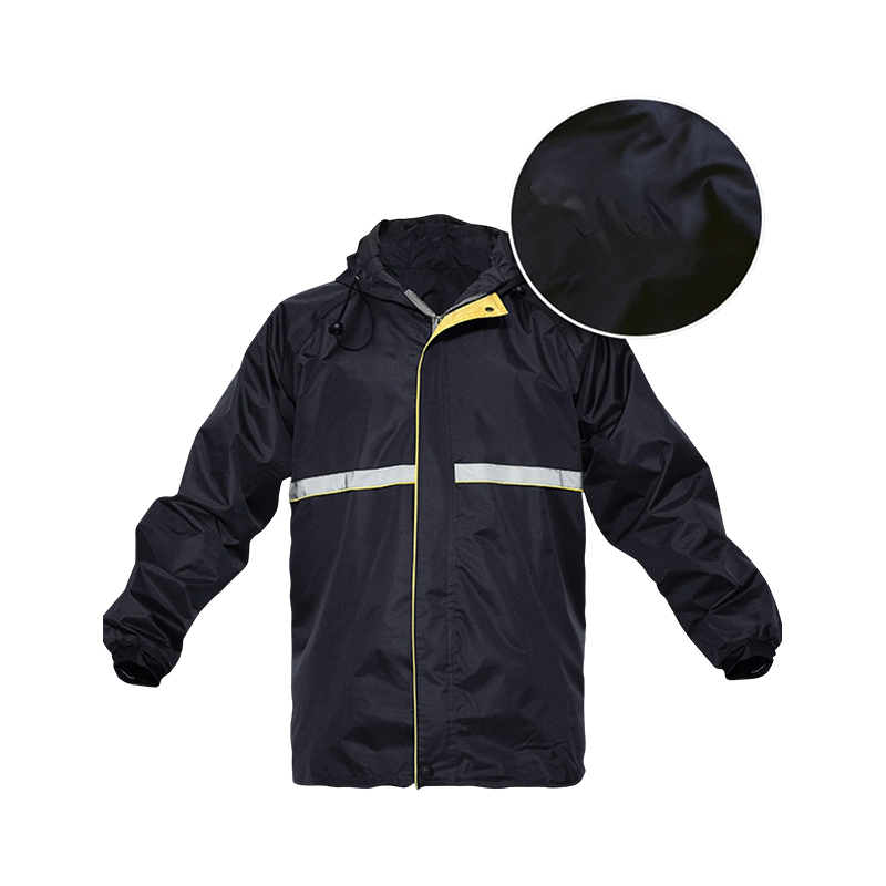 Imperméable de sécurité réfléchissant en PVC double couche