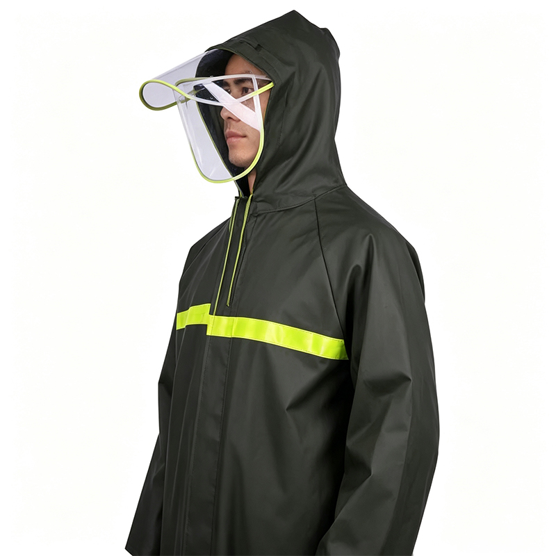 Imperméable de style manteau long soudé sans couture