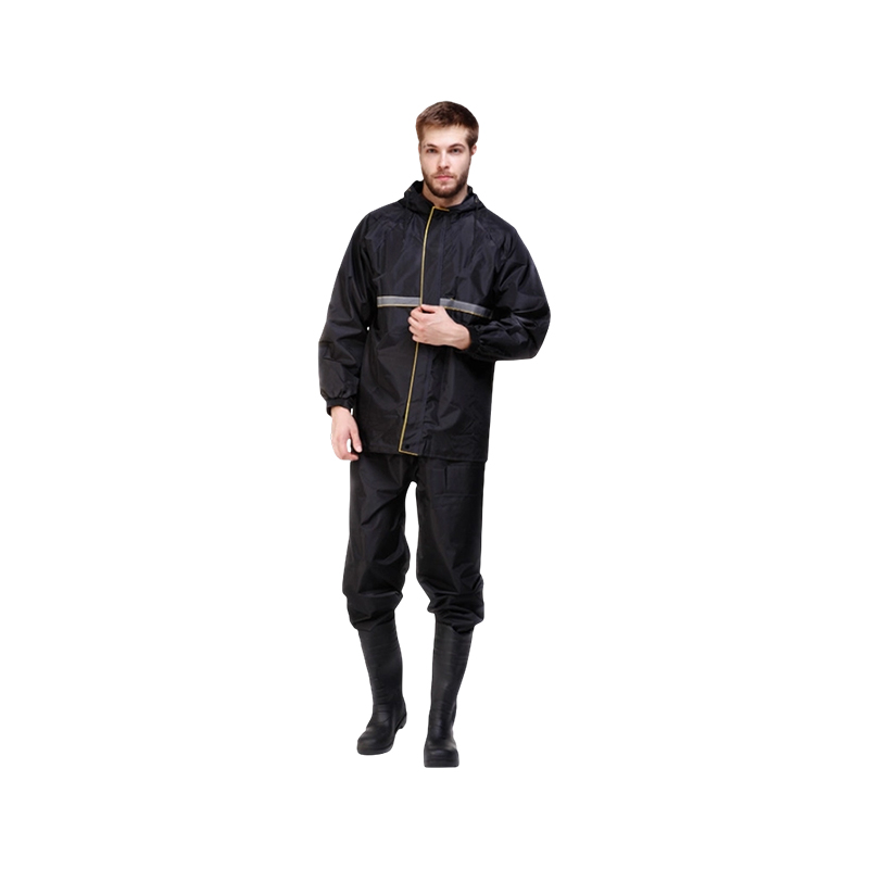 Imperméable de sécurité réfléchissant en PVC double couche