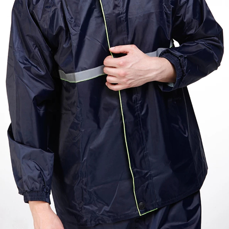 Imperméable de sécurité réfléchissant monocouche épaissi