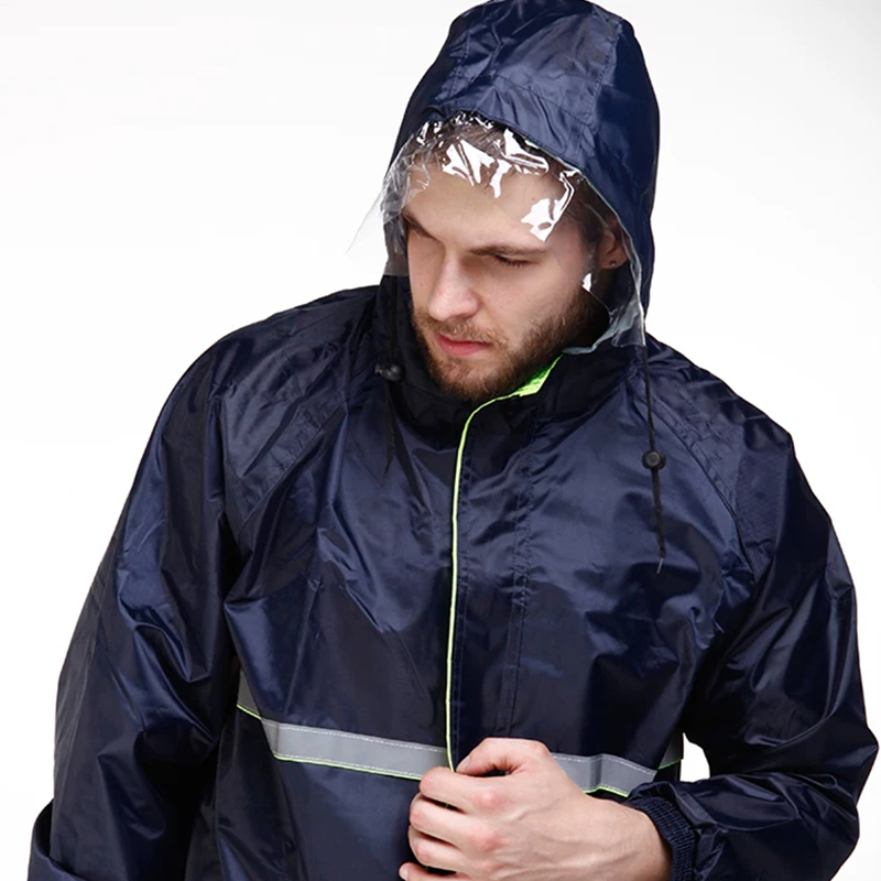 Imperméable de sécurité réfléchissant monocouche épaissi