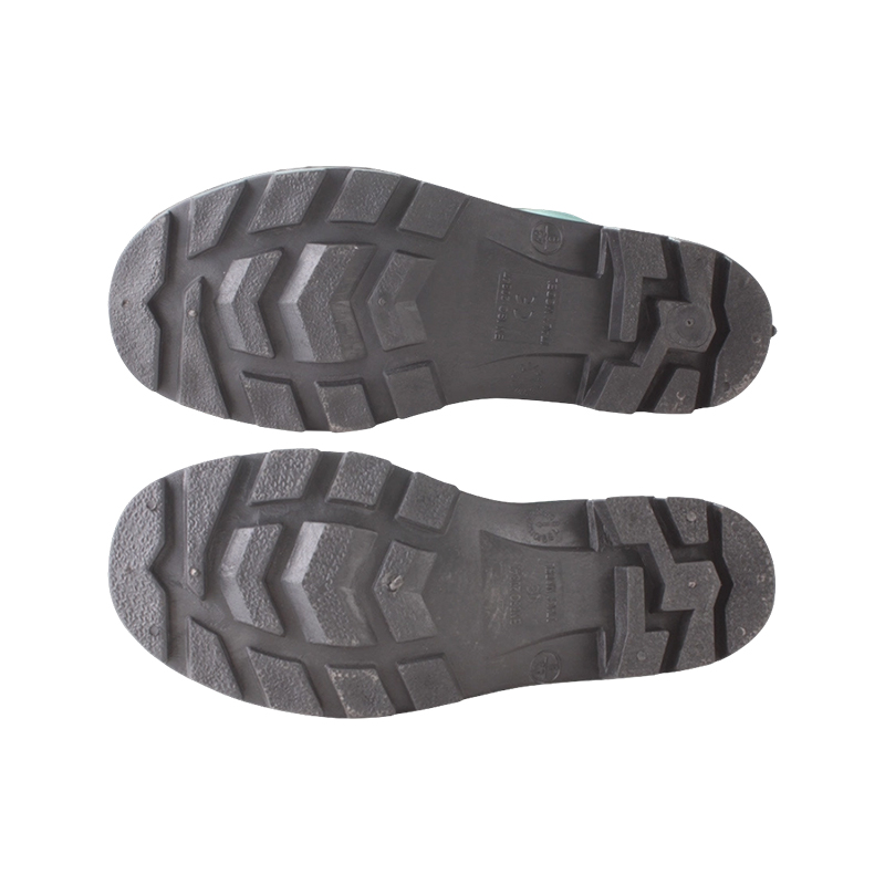 Bottes de pluie industrielles en PVC vert mat