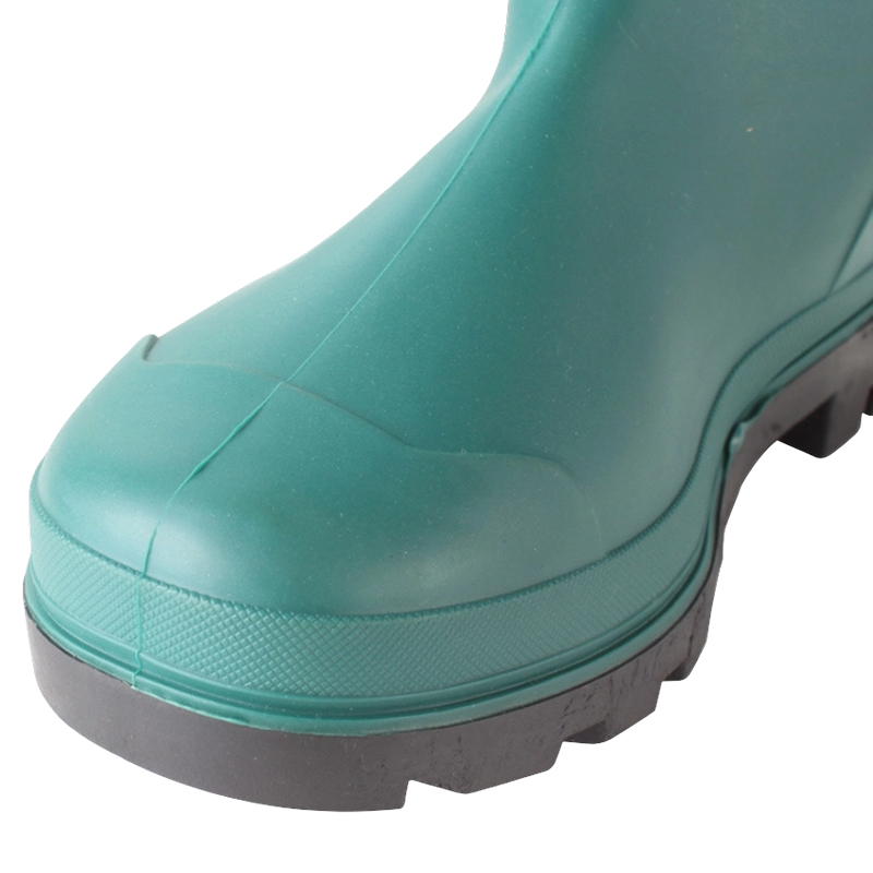 Bottes de pluie industrielles en PVC vert mat