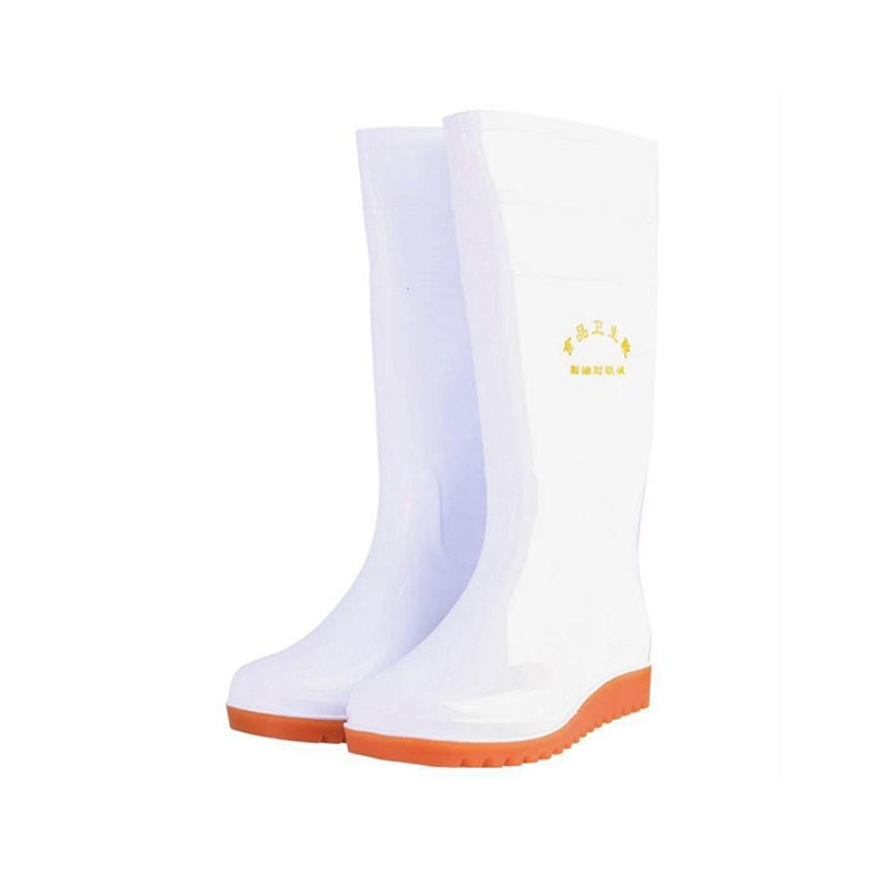 Bottes de pluie en PVC blanc de qualité alimentaire