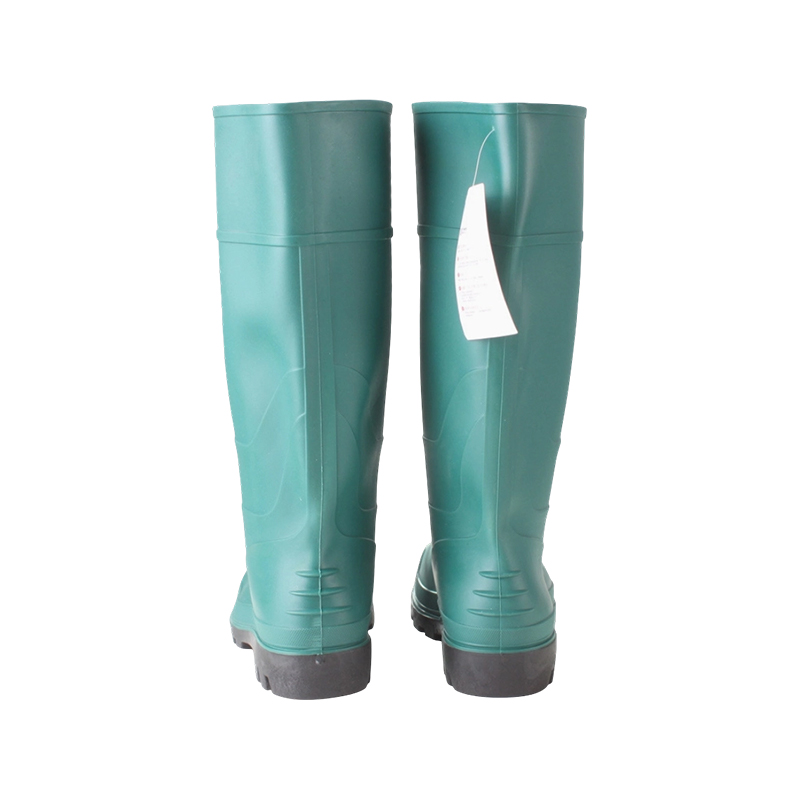 Bottes de pluie industrielles en PVC vert mat