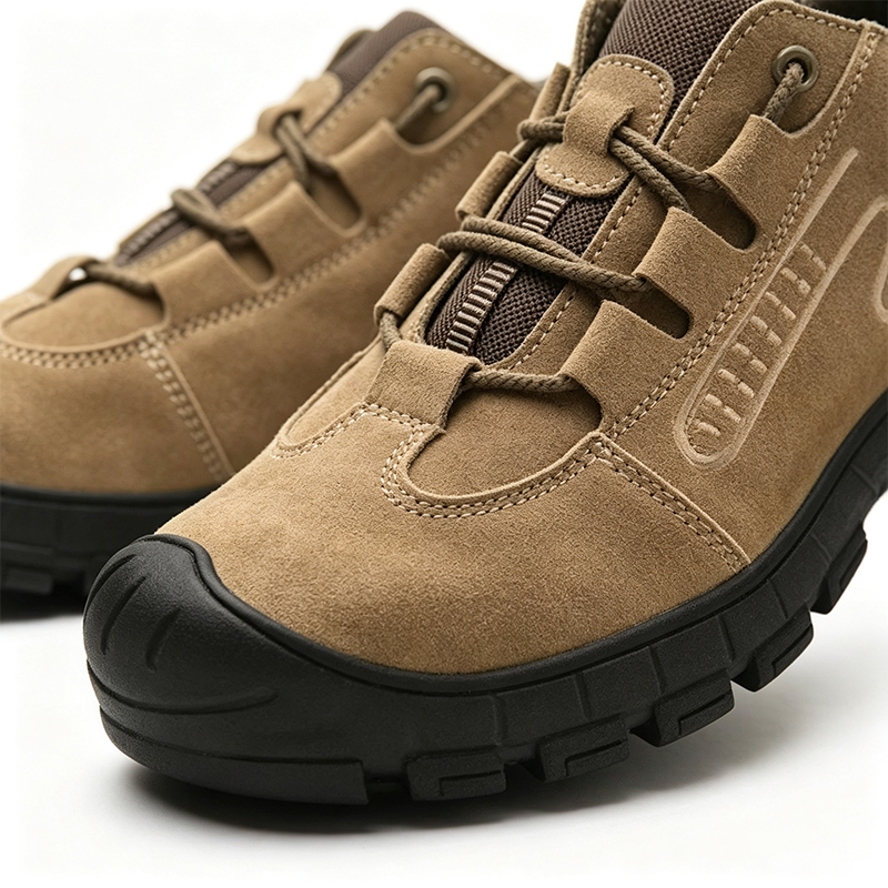Chaussures de sécurité en daim et caoutchouc anti-perforation Kevlar