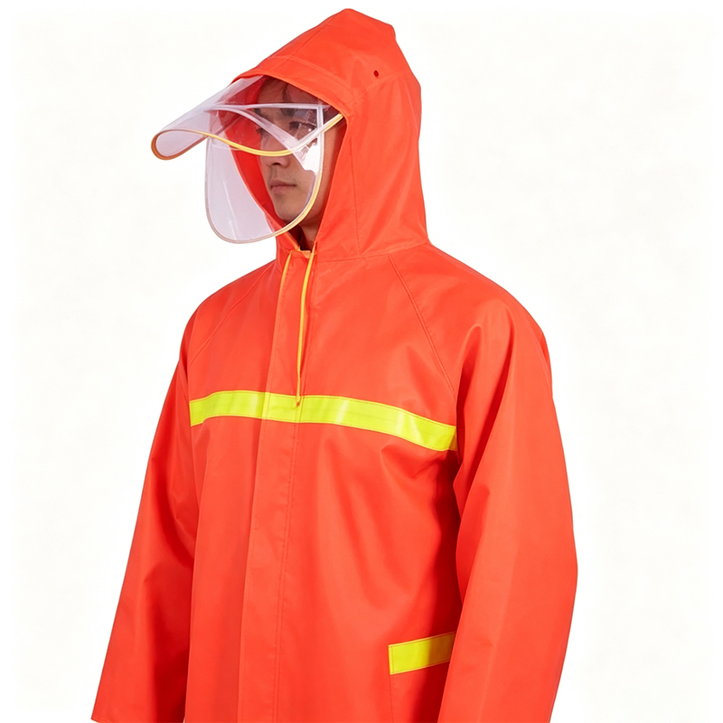 Imperméable de style manteau long soudé sans couture