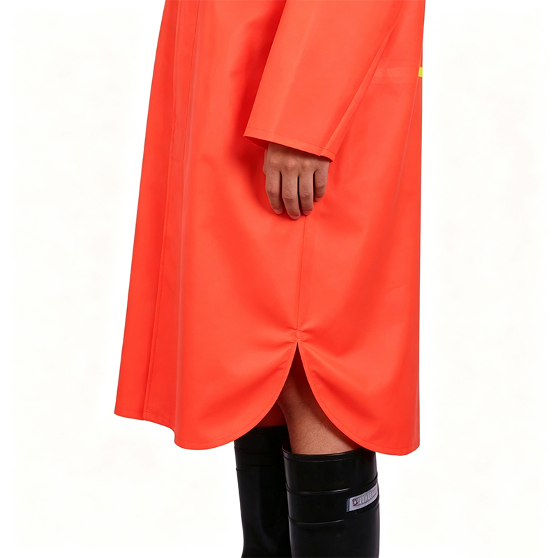 Imperméable de style manteau long soudé sans couture