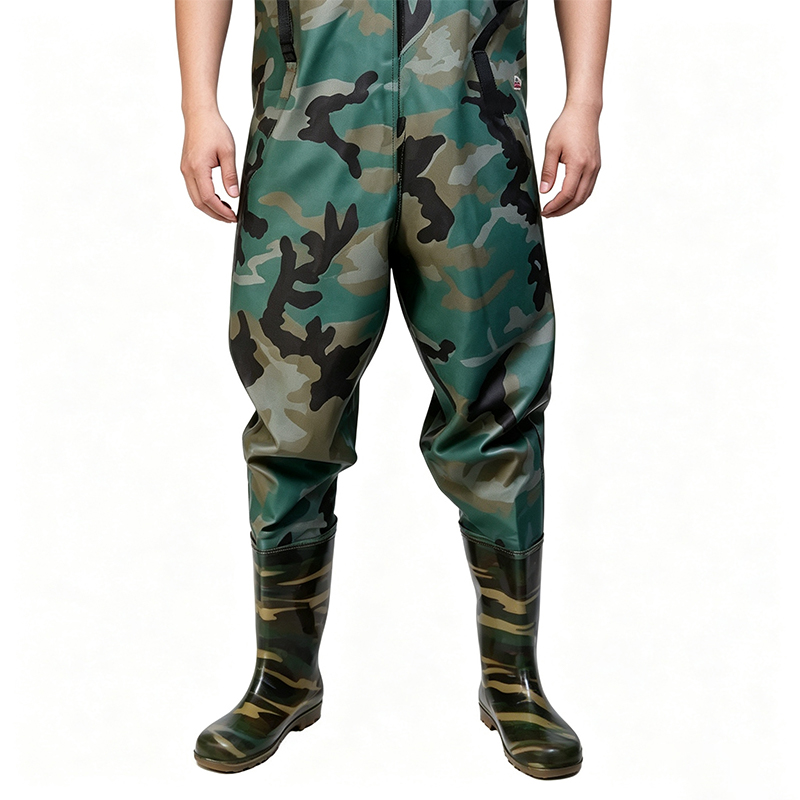 Waders de poitrine en bâche en PVC robuste