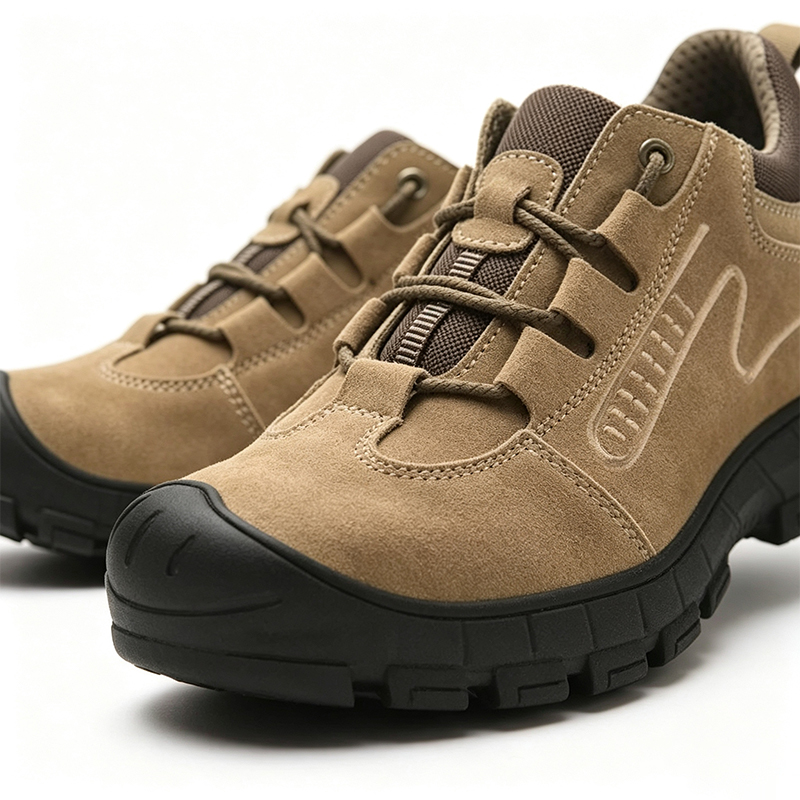 Chaussures de sécurité en daim et caoutchouc anti-perforation Kevlar