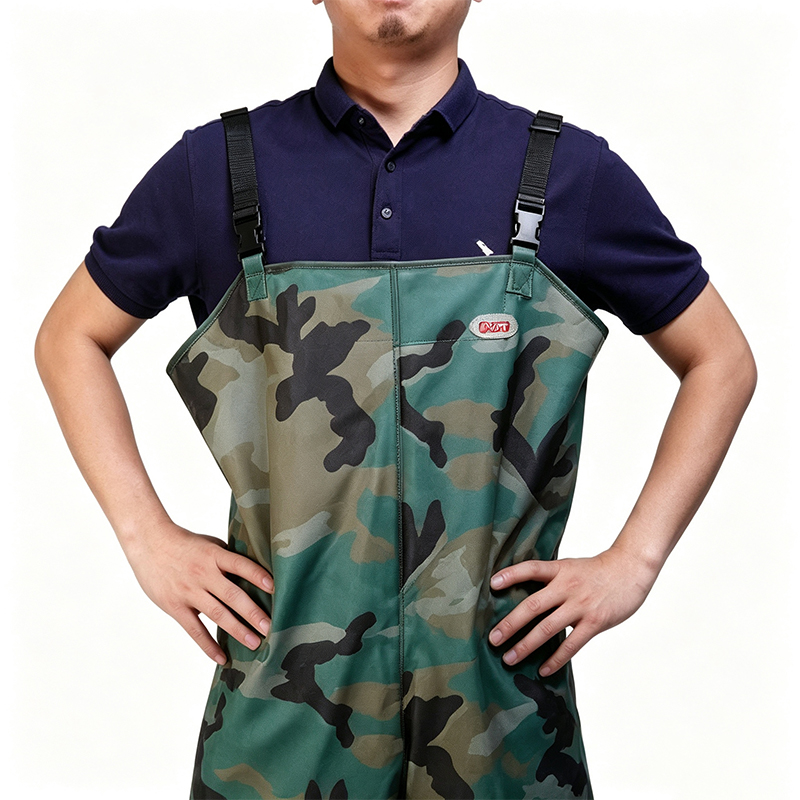 Waders de poitrine en bâche en PVC robuste