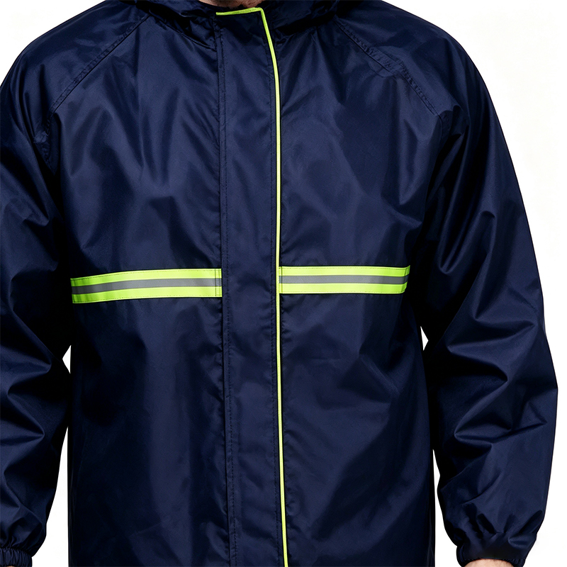 Imperméable réfléchissant monocouche haute visibilité