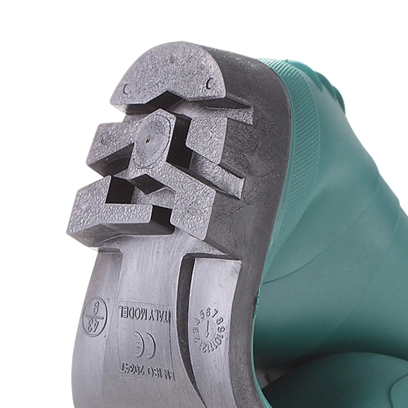 Bottes de pluie industrielles en PVC vert mat