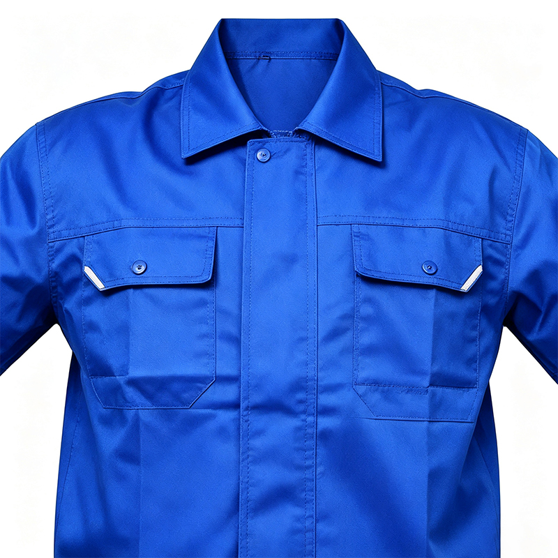 Ensemble de vêtements de travail d'été à manches courtes avec maille sous les bras