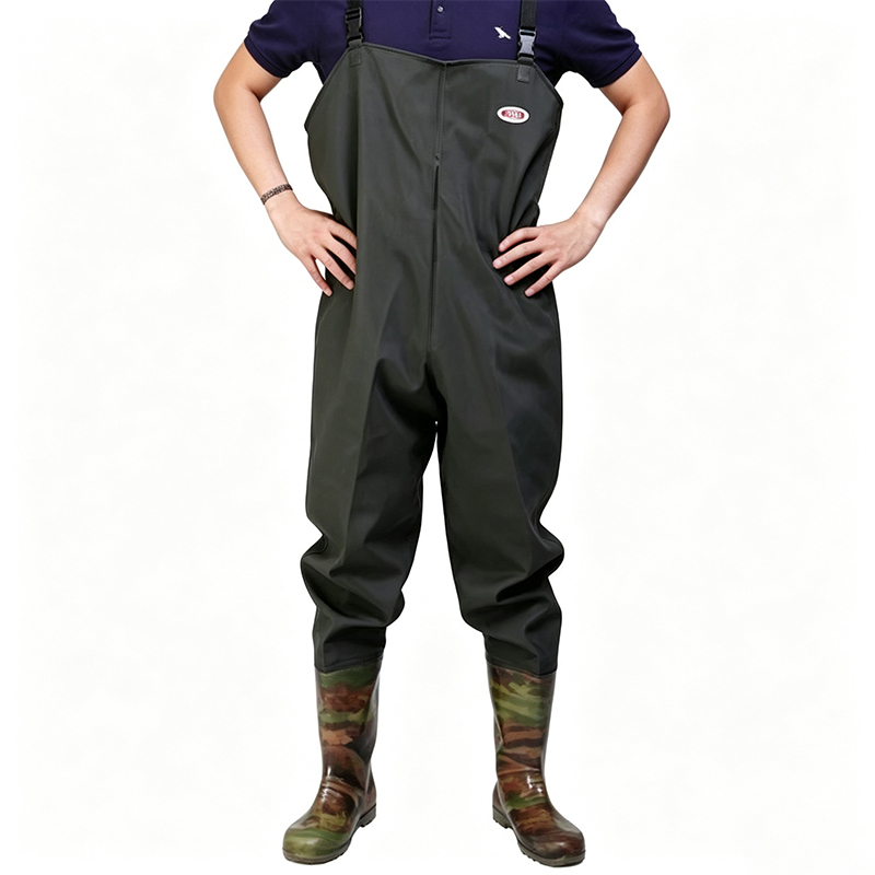 Waders de poitrine en bâche en PVC robuste
