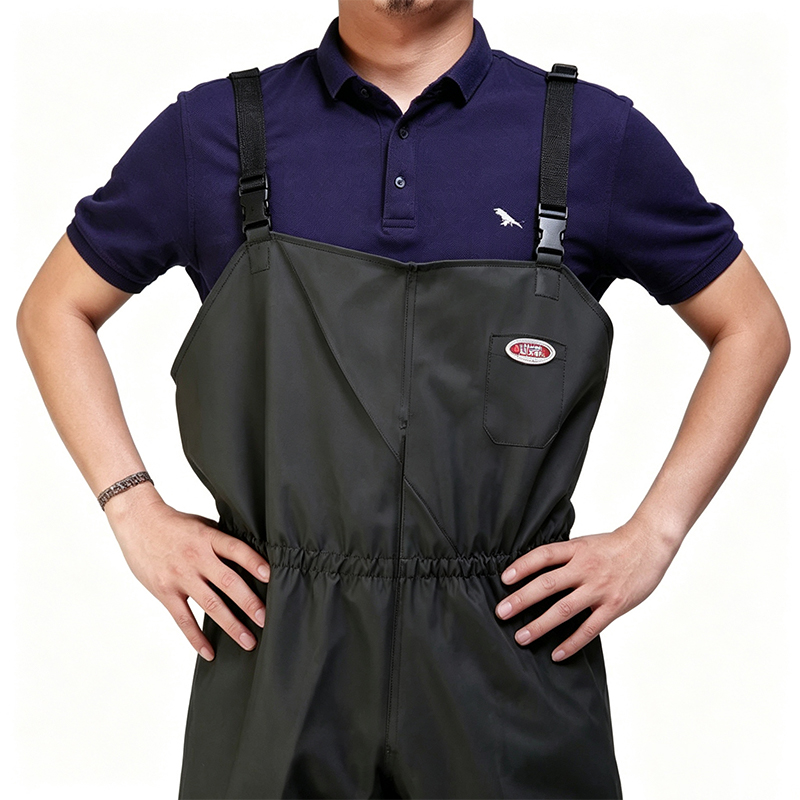 Waders de poitrine en bâche en PVC robuste
