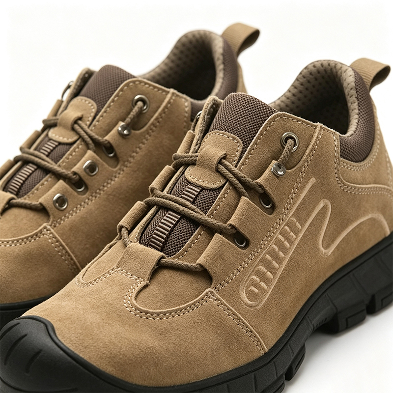 Chaussures de sécurité en daim et caoutchouc anti-perforation Kevlar