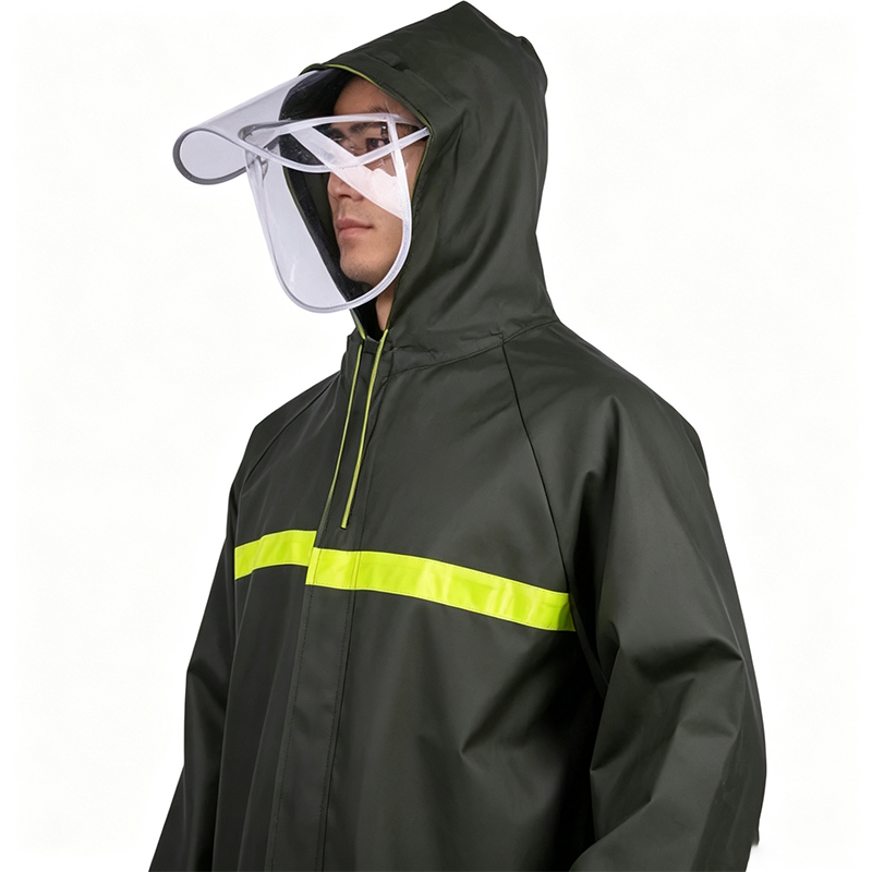 Imperméable de style manteau long soudé sans couture