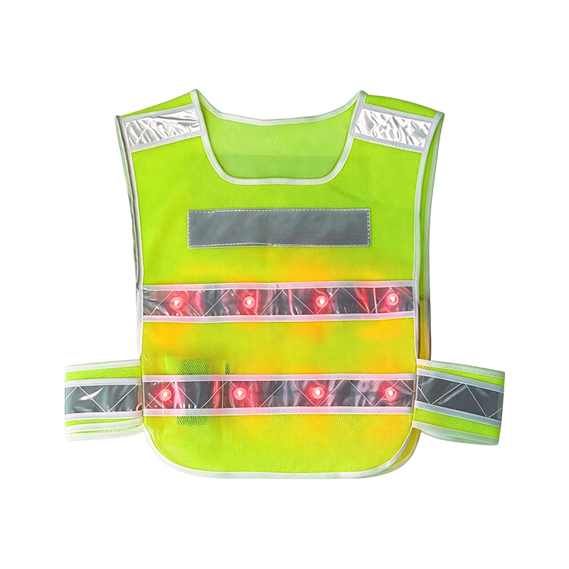 Gilet de sécurité réfléchissant à LED illuminé actif