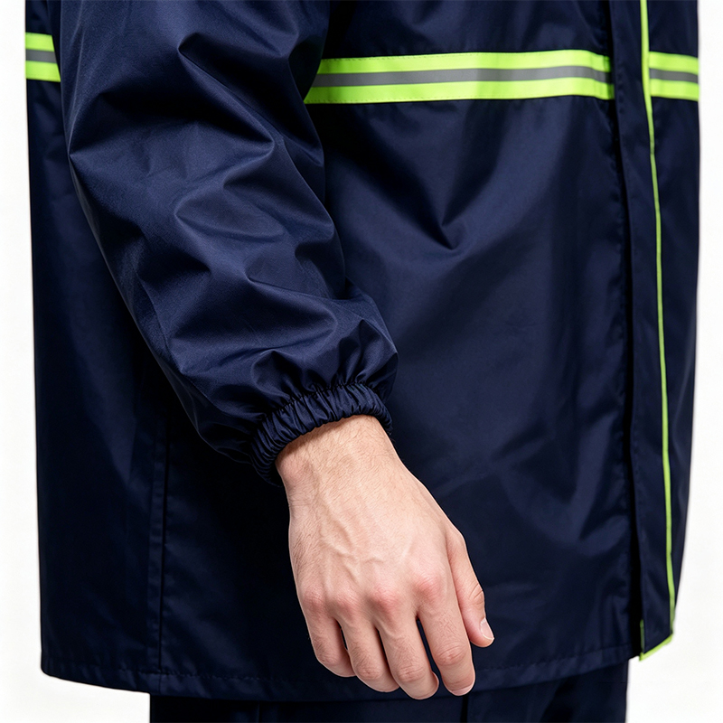 Imperméable réfléchissant monocouche haute visibilité